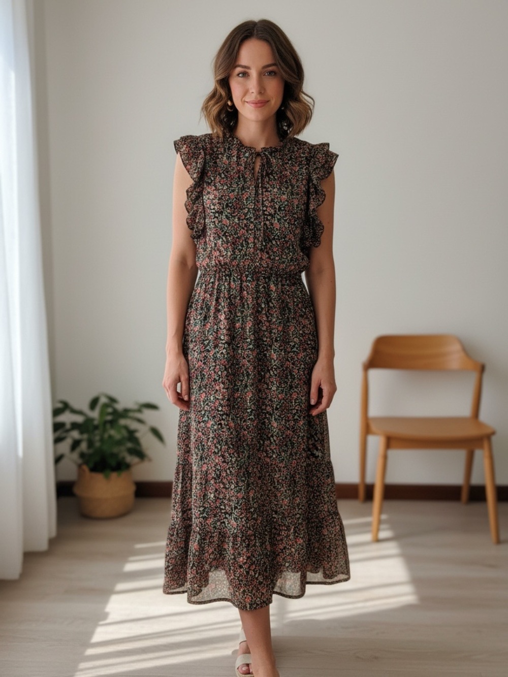 BB Dakota by Steve Madden Floral Maxi Dress – Size Medium 🌸